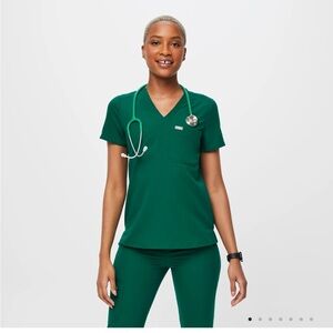 Figs Hunter Green Scrubs